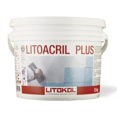 Дисперсійний клей LITOKOL LITOACRIL PLUS 5 кг білий (LACR0005)