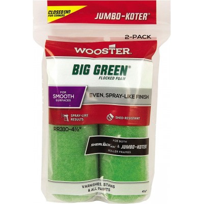 Комплект міні-валиків Wooster Jumbo-Koter Big Green, 10 см, ворс 13 мм, 2 шт (RR310-4)