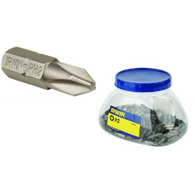 Набір біт IRWIN Philips PH 2 "Grabit Jar" 1/4" 25 мм, 250 шт (10504384)