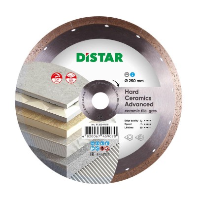 Диск алмазний Distar Hard ceramics Advanced 250 мм для керамограніта/кераміки (11120349019)