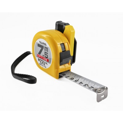 Рулетка будівельна TAJIMA HI LOCK SFL25-75BL 7,5 м з тримачем на пояс (1001-1911)