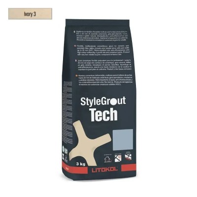 Цементна фуга Litokol StyleGrout Tech 0-20 (Ivory 3) 3 кг (SGTCHIVR30063)