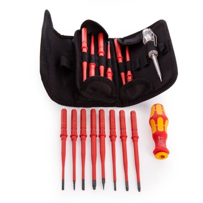 Викрутка зі змінними насадками Wera Kraftform Kompakt VDE 16 extra slim 1 SL, PH, PZ, PZ/S, TX) (05003484001)