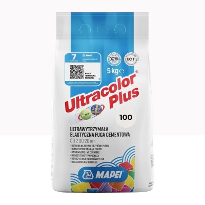 Цементна фуга MAPEI Ultracolor Plus 100 (білий) 5 кг (6010005A)