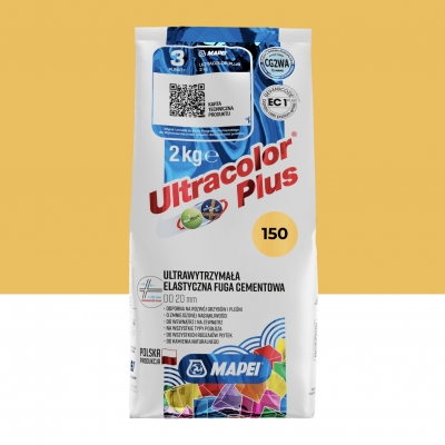 Цементна фуга MAPEI Ultracolor Plus 150 (жовтий) 2 кг (6015002A)