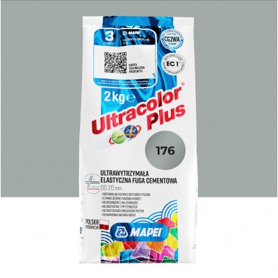 Цементна фуга MAPEI Ultracolor Plus 176 (сіро-зелений) 2 кг (6017602A)