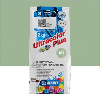 Цементна фуга MAPEI Ultracolor Plus 181 (зелений) 2 кг (6018102A)