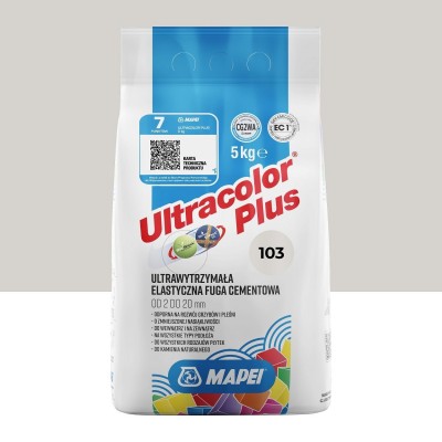 Цементна фуга MAPEI Ultracolor Plus 103 (біла луна) 5 кг (6010305A)