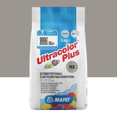 Цементна фуга MAPEI Ultracolor Plus 112 (сірий) 5 кг (6011205A)