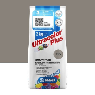 Цементна фуга MAPEI Ultracolor Plus 113 (темно-сірий) 2 кг (6011302A)