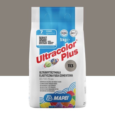 Цементна фуга MAPEI Ultracolor Plus 113 (темно-сірий) 5 кг (6011305A)