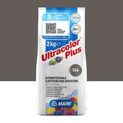 Цементна фуга MAPEI Ultracolor Plus 114 (антрацит) 2 кг (6011402A)