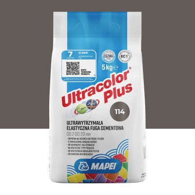 Цементна фуга MAPEI Ultracolor Plus 114 (антрацит) 5 кг (6011405A)