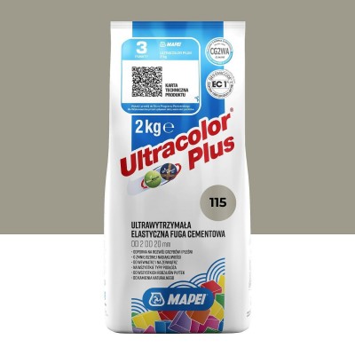 Цементна фуга MAPEI Ultracolor Plus 115 (річний сірий) 2 кг (6011502A)