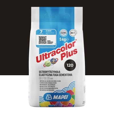 Цементна фуга MAPEI Ultracolor Plus 120 (чорний) 5 кг (6012005A)