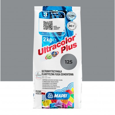 Цементна фуга MAPEI Ultracolor Plus 125 (сірий замок) 2 кг (6012502A)