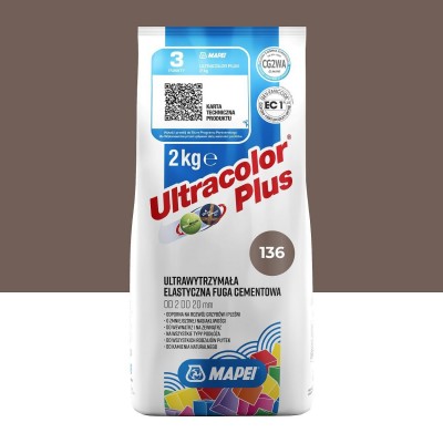 Цементна фуга MAPEI Ultracolor Plus 136 (гончарна глина) 2 кг (6013602A)