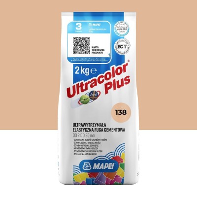 Цементна фуга MAPEI Ultracolor Plus 138 (мигдаль) 2 кг (6013802A)