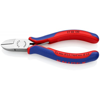 Кусачки бокові Knipex для електроніки, 130 мм (77 02 130)