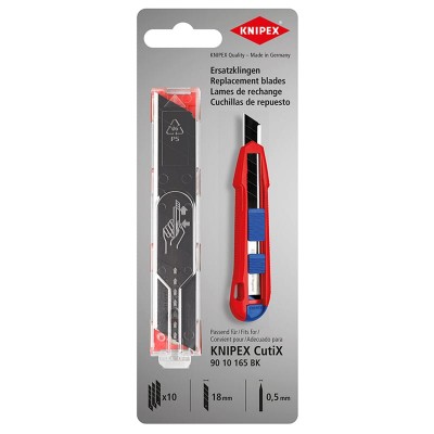 Запасні леза для ножа Knipex 90 10 165 BK,10 шт (90 10 165 E02)