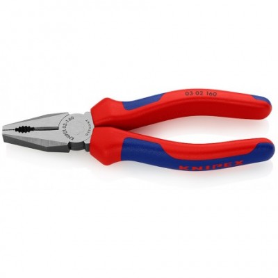 Плоскогубці Knipex комбіновані (фосфатовані), 160 мм (03 02 160)