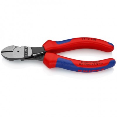 Кусачки бічні Knipex особливої потужності (фосфатовані), 160 мм (74 12 160)