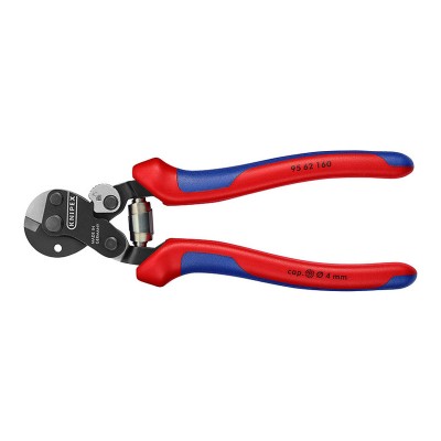 Ножиці Knipex для різання особливо міцного дротяного троса, 160мм (95 62 160)