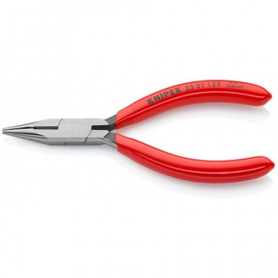 Плоскі круглогубці Knipex з ріжучими кромками (фосфатовані), 125 мм (25 01 125)