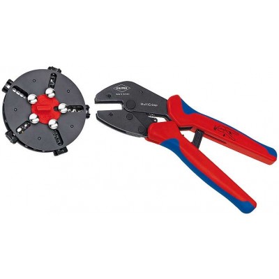 Обтискні кліщі Knipex MultiCrimp® (зі змінними плашками), 250 мм (97 33 02)