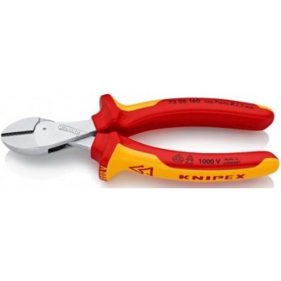 Кусачки бокові Knipex X-Cut VDE компактні, 160 мм (73 05 160)