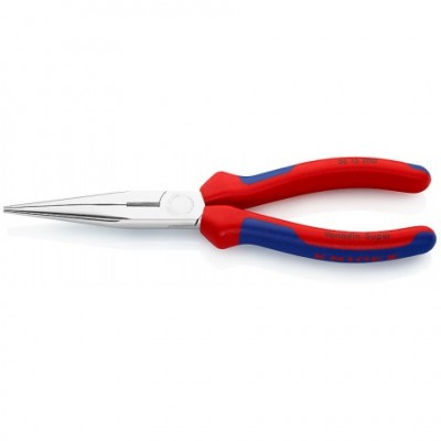 Плоскі круглогубці Knipex з ріжучими кромками (хромовані), 200 мм (25 15 200)