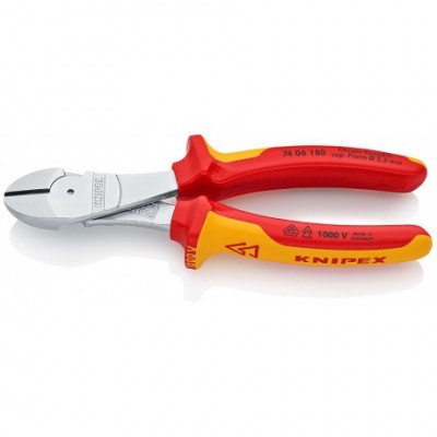 Кусачки бокові Knipex VDE особливої потужності, 180 мм (74 06 180)