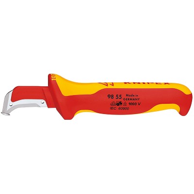 Ніж для видалення ізоляції Knipex 98 55 з п'ятою, 180 мм (98 55)