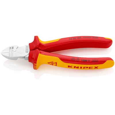 Кусачки бічні Knipex VDE для видалення ізоляції, 160 мм (14 26 160)