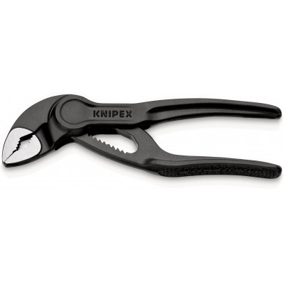 Клещи переставные сантехнические KNIPEX COBRA® XS с фиксатором, 28 мм (1") (87 00 100 BK)